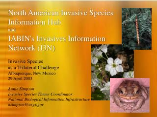 North American Invasive Species Information Hub and