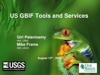 US GBIF Tools and Services