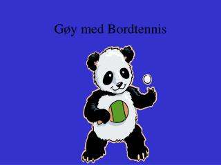 Gøy med Bordtennis