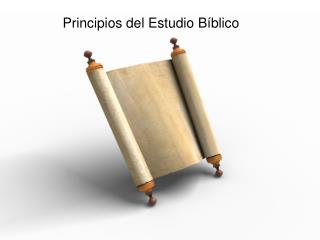 Principios del Estudio Bíblico