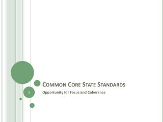 Common Core State Standards