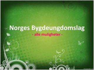 Norges Bygdeungdomslag