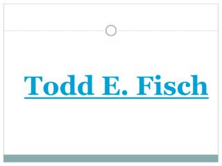 Todd E Fisch