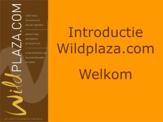 Introductie Wildplaza Welkom