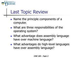 Last Topic Review