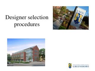 Designer selection procedures