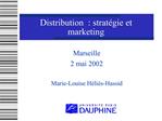 Distribution : strat gie et marketing