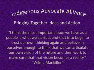 Indigenous Advocate Alliance