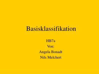 Basisklassifikation