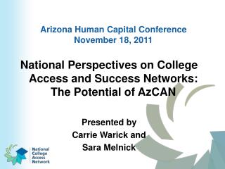 Arizona Human Capital Conference November 18, 2011