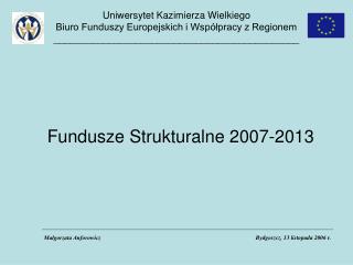 Fundusze Strukturalne 2007-2013