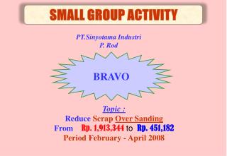SMALL GROUP ACTIVITY