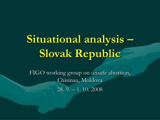 Situational analysis – Slovak Republic