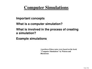 Computer Simulations