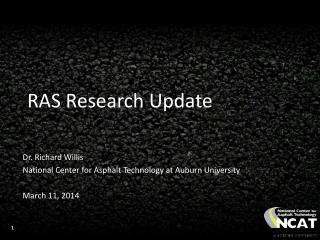 RAS Research Update