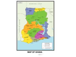 MAP OF GHANA
