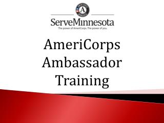 AmeriCorps Ambassador Training