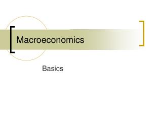 Macroeconomics