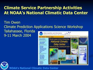 NOAA’s National Climatic Data Center