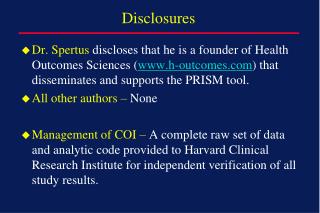 Disclosures