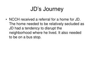 JD’s Journey