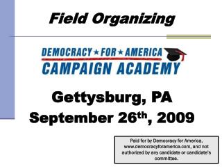 Field Organizing