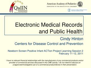 Electronic Medical Records and Public Health