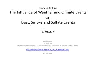Response to EPA STAR RFA