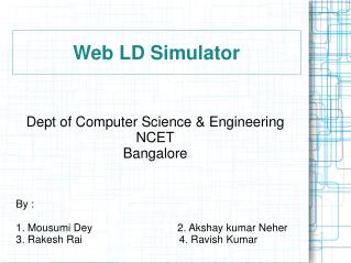 Web LD Simulator