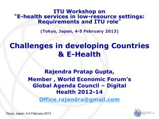 Challenges in developing Countries &amp; E-Health