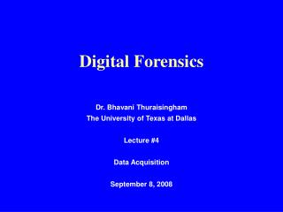 Digital Forensics