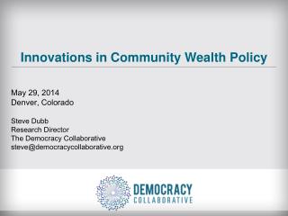Innovations in Community Wealth Policy