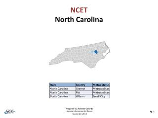 NCET North Carolina