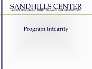 Program Integrity