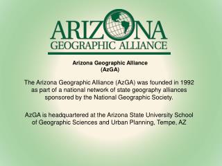 Arizona Geographic Alliance (AzGA)