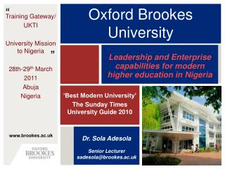 Oxford Brookes University