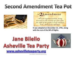 Second Amendment Tea Pot