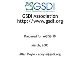 GSDI Association gsdi