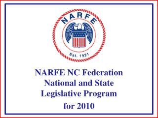 NARFE NC Federation National and State Legislative Program for 2010