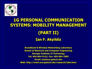 Cellular Network Architecture