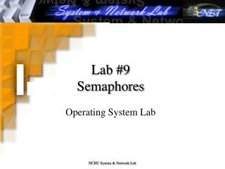 Lab #9 Semaphores