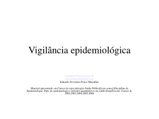 Vigilância epidemiológica