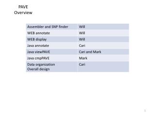 PAVE Overview