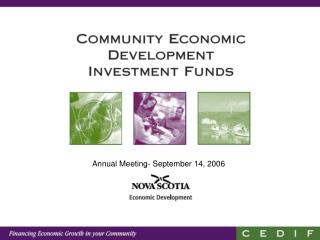 Annual Meeting- September 14, 2006