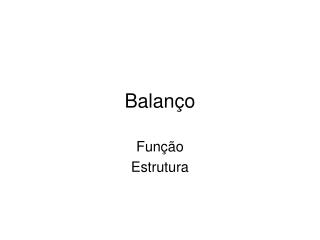 Balanço