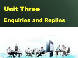 Unit Three
