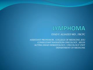 LYMPHOMA