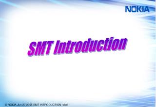SMT Introduction