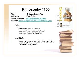 Philosophy 1100