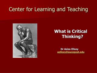 Center for Learning and Teaching
